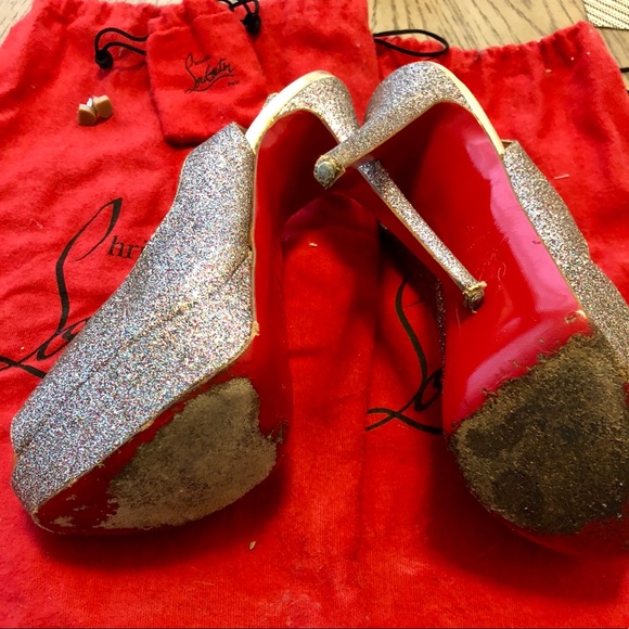 Christian Louboutin Lady Peep Sling 150mm Size 39 - Picture 3 of 8